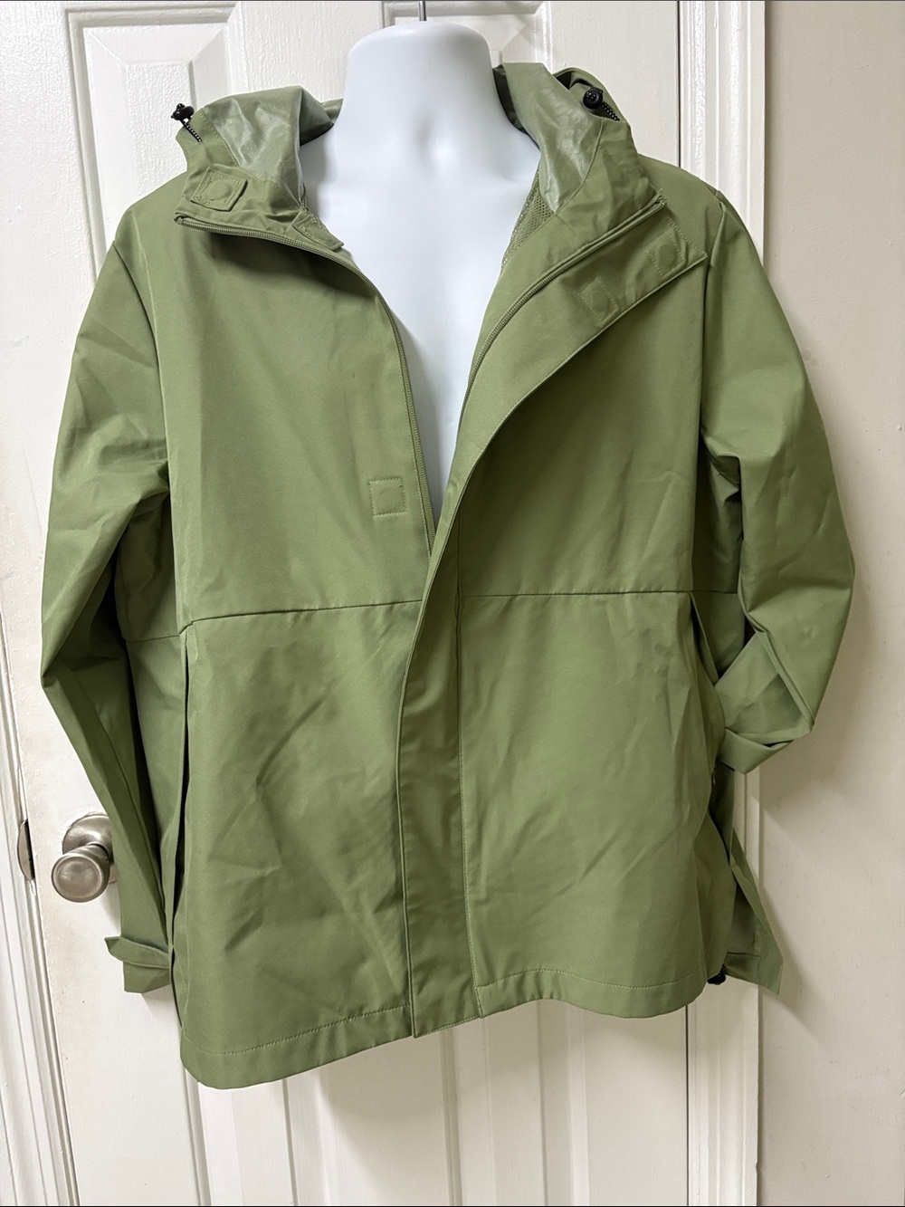 Ozark Trail Olive Green Hooded Rain Jacket for Women